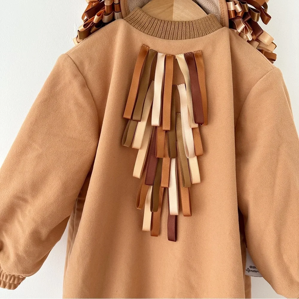 Kids Lion Costume Romper in Tan - Brand: